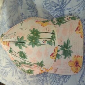 Forever 21 men pink Hawaiian tropical hat cap